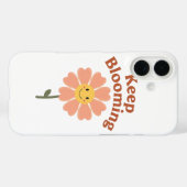 Cute "Keep Blooming" Positive Quote Case-Mate iPhone Case (Achterkant (horizontaal))