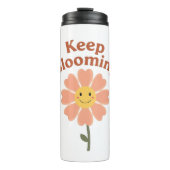 Cute "Keep Blooming" Positive Quote Thermosbeker (Voorkant)