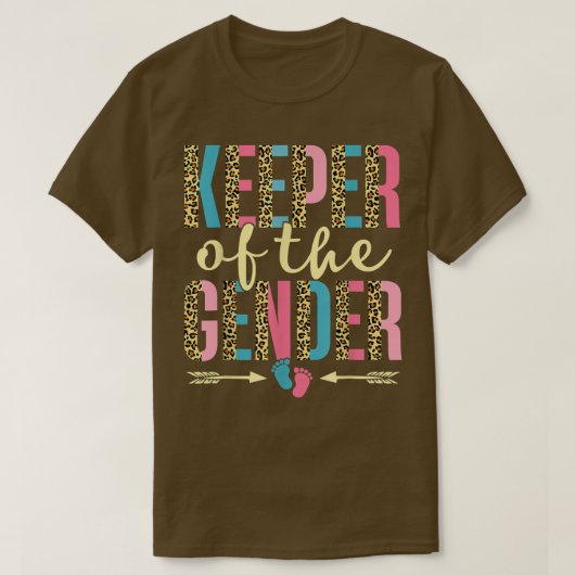Cute Keeper van het geslacht Leopard T-shirt (Design voorkant)