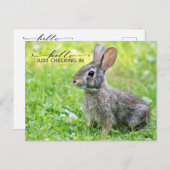 Cute Keeping Connected Briefkaart (Voorkant / Achterkant)