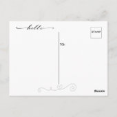 Cute Keeping Connected Briefkaart (Achterkant)