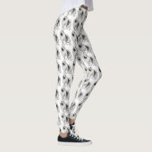 Cute Keesdoorn Cartoon Dog Pattern Keesies Novelty Leggings (Rechts)