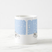 Cute Keeshond en Puppies Spelen | Sneeuwzitjes Koffiemok (Center)