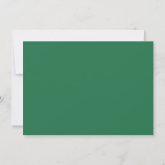Cute Kelly Green Border Persoonlijke Stationery Bedankkaart (Achterkant)