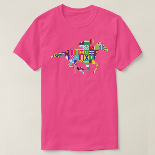 Cute Kentucky Horse Racing Silks T-shirt (Design voorkant)