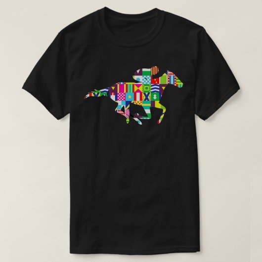 Cute Kentucky Horse Racing Silks T-shirt (Design voorkant)