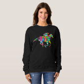 Cute Kentucky Horse Racing Silks Trui (Voorkant volledig)