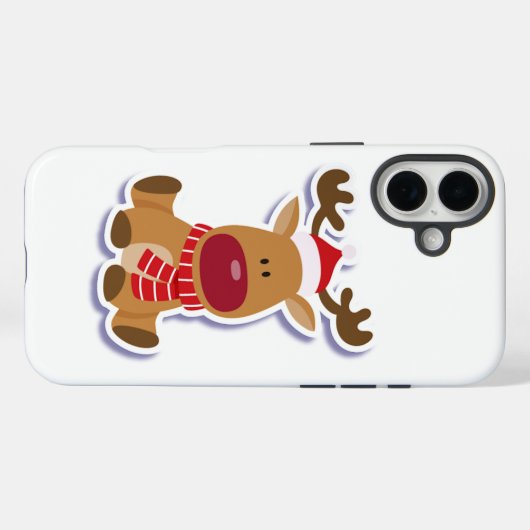 Cute kermas hert Case-Mate iPhone case (Achterkant (horizontaal))