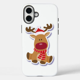 Cute kermas hert iPhone 16 plus hoesje