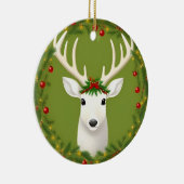 Cute kermas hert keramisch ornament (Rechts)