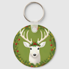 Cute kermas hert sleutelhanger