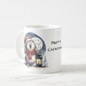 Cute kerst Bunny Koffiemok (Voorkant links)