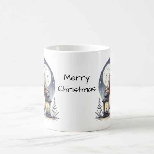 Cute kerst Bunny Koffiemok (Center)