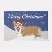 Cute kerst Corgi Deurmat (Voorkant)