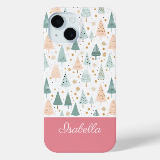 Cute kerst-dik patroonpatroon Case-Mate iPhone case (Achterkant)