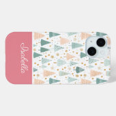 Cute kerst-dik patroonpatroon Case-Mate iPhone case (Achterkant (horizontaal))