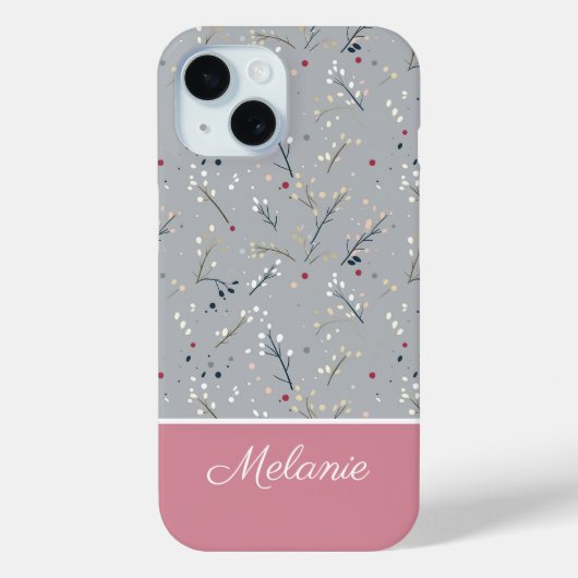 Cute kerst-dik patroonpatroon Case-Mate iPhone case (Achterkant)