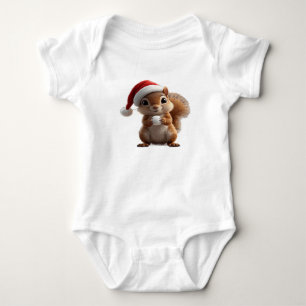 Cute Kerst Eekhoorn Baby Body Romper
