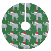 Cute kerst Elephant Kerstboom Rok (Voorkant)