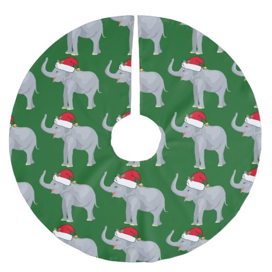 Cute kerst Elephant Kerstboom Rok (Voorkant)