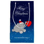 Cute kerst Elephant Klein Cadeauzakje (Voorkant)