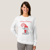 Cute kerst Elephant T-shirt (Voorkant volledig)