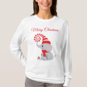 Cute kerst Elephant T-shirt (Voorkant)