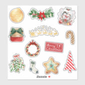Cute Kerst Festiv Sticker Set (Vel)