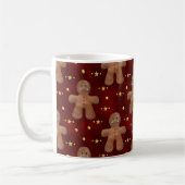 Cute kerst Gingerbrood Man Koffiemok (Links)