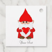 Cute kerst Gnome Bedankjes Labels (Achterkant)