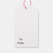 Cute kerst Gnome Cadeaulabel (Achterkant)