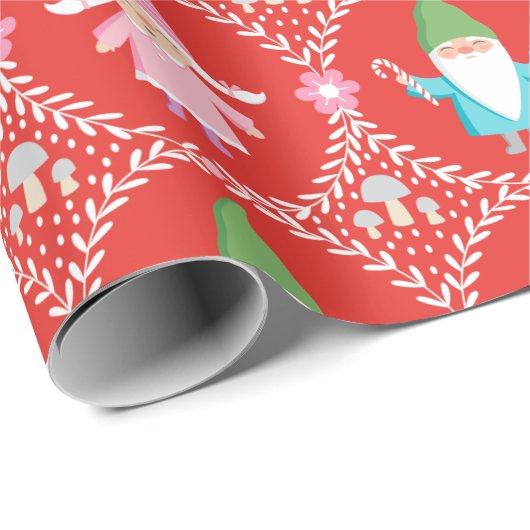 Cute kerst Gnome Cadeaupapier (Rol Hoek)