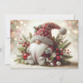 Cute kerst Gnome Feestdagenkaart (Voorkant)