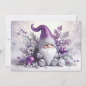 Cute kerst Gnome Feestdagenkaart (Voorkant)