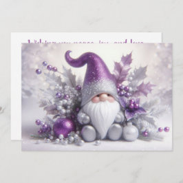 Cute kerst Gnome Feestdagenkaart