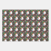 Cute kerst Gnome Inpakpapier Vel (Voorkant 3)