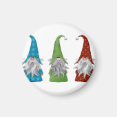 Cute kerst Gnome Magneet (Voorkant)