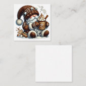 Cute kerst Gnome Notitiekaartje (Voorkant / Achterkant)