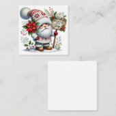 Cute kerst Gnome Notitiekaartje (Voorkant / Achterkant)