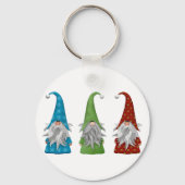 Cute kerst Gnome Sleutelhanger (Voorkant)