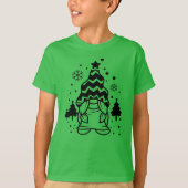 Cute kerst Gnome T-shirt (Voorkant)