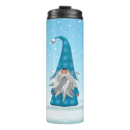 Cute kerst Gnome Thermosbeker