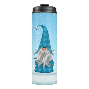 Cute kerst Gnome Thermosbeker