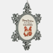 Cute Kerst Kabouter Ornament voor Oma (Links)