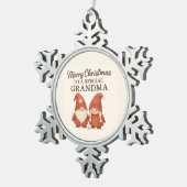 Cute Kerst Kabouter Ornament voor Oma (Rechts)