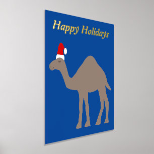 Cute Kerst Kameel Custom Folie Afdrukken