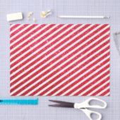 Cute Kerst Kerststok Glitter Gestreept Patroon Tissuepapier (Craft)