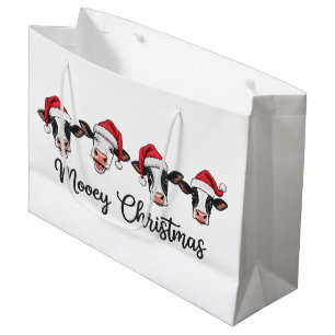 Cute Kerst Koeien Mooey Kerst Pinker Highland Koe Groot Cadeauzakje