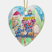 Cute Kerst Lama Love You Oma Decoratie (Links)