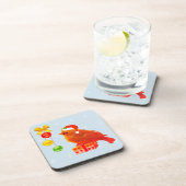 Cute kerst Little Bird Bier Onderzetter (Rechterzijde)